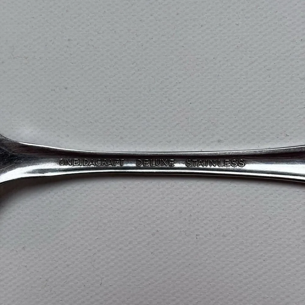 VTG Oneida Oneidacraft Deluxe Chateau Stainless Flatware Dinner Forks Set Of 6